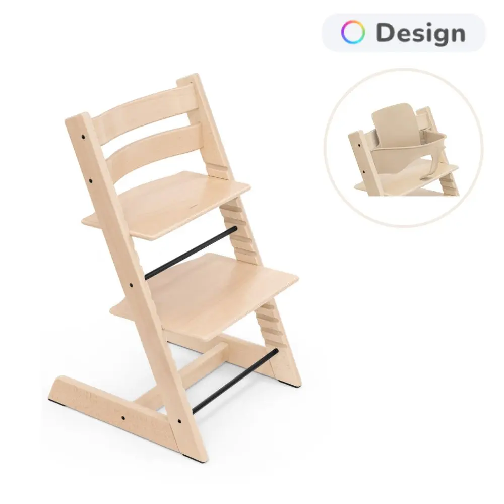 Stokke&reg; Tripp Trapp Stol Bok Inkl. Babyset - Natural