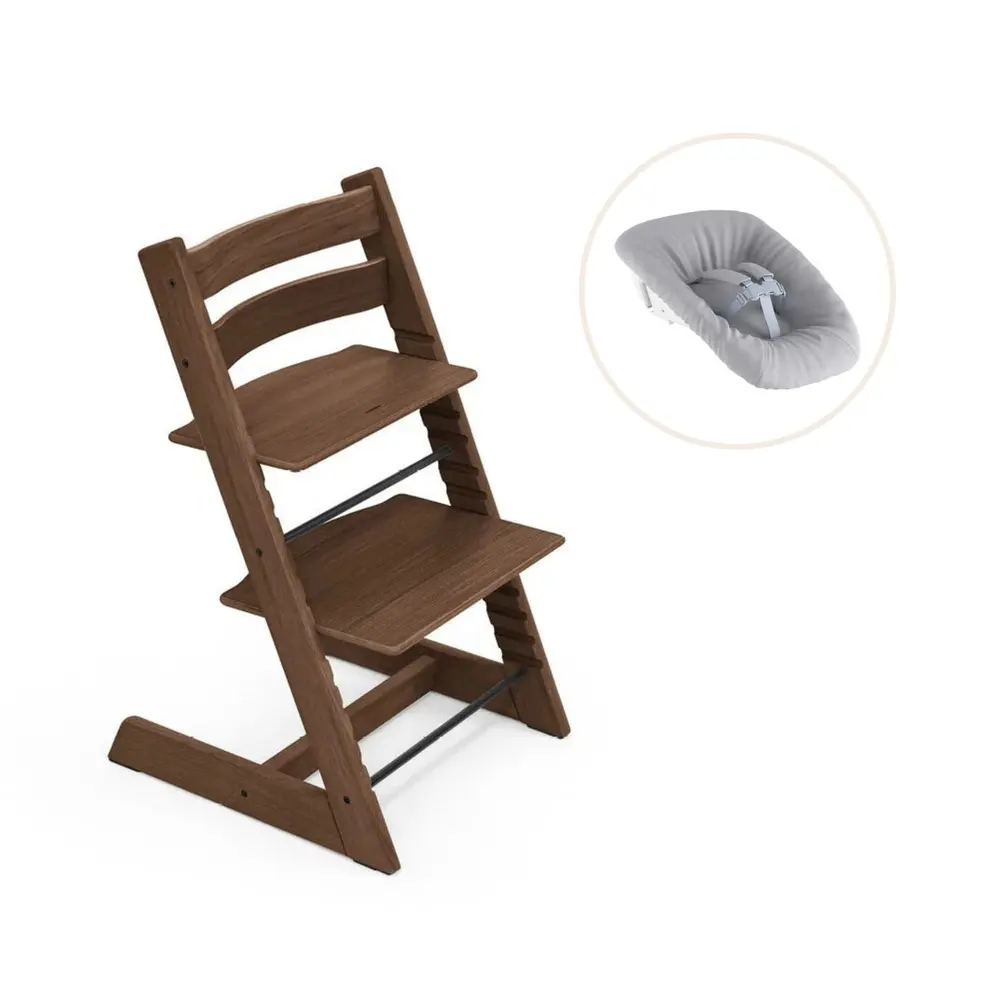 Stokke&reg; Tripp Trapp Stol Oak Warm Brown Inkl. Newborn Set