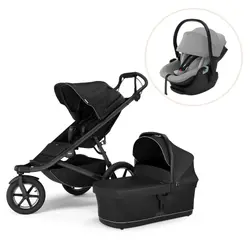 Urban Glide 3 + Liggdel + Maple - Black/Light Grey | Barnvagnar | BabyMode