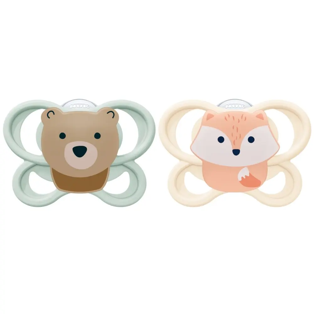 Perfect Match Air Napp 0-2 mån - Fox/Bear | Baby & Barn - Sköta - Nappar | BabyMode