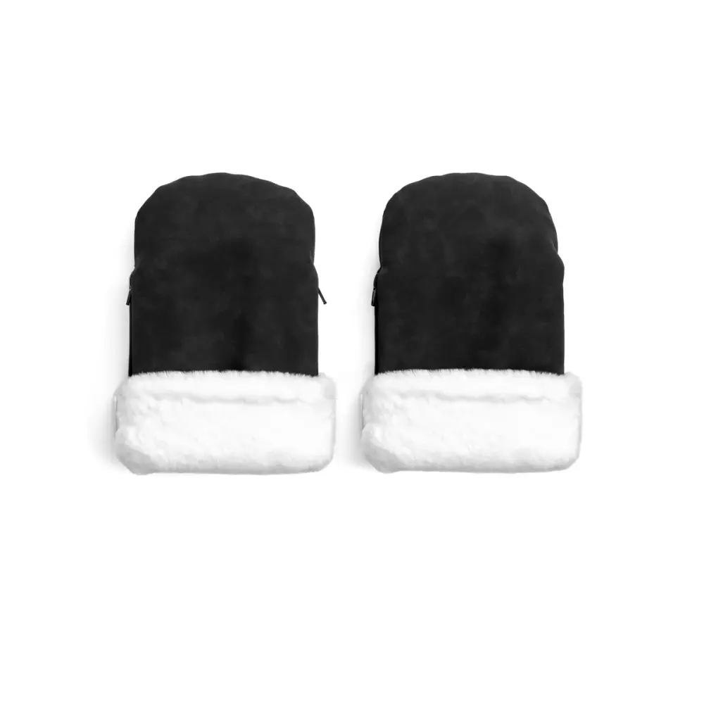 KongWalther Østerbro Handvärmare Konstmocka - Black | Barnvagnar - Barnvagnstillbehör - Barnvagnsvantar | BabyMode