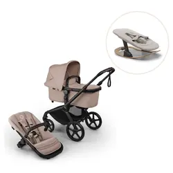Fox 5 Renew complete inkl. Giraffe bouncer - desert taupe/polar white | Barnvagnar | BabyMode
