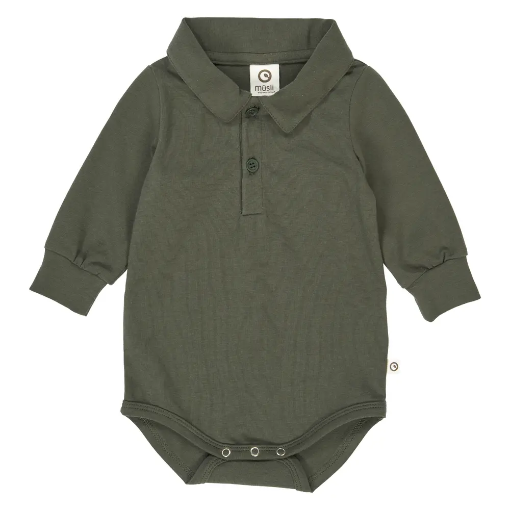 Skjortbody Cozy Me - Deep Green - 62