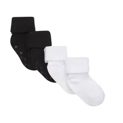 Ribbade Halkstrumpor ABS 4-pack - Svart/Vit | Kläder - Strumpor & strumpbyxor - Strumpor | BabyMode