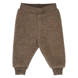 Byxor Woolly Merinoull/Fleece - Walnut Melange | Kläder - Underdelar - Byxor | BabyMode