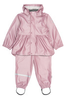 Regnkläder Metallic PU m. Hängslen - Mauve Shadows