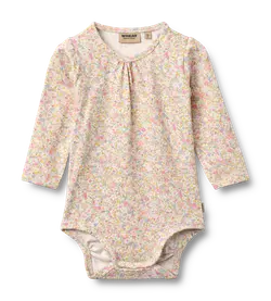 Liv Långärmad Body - Blush Flower Meadow | Kläder - Bodys & overaller - Långärmad body | BabyMode