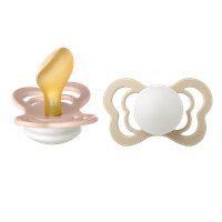 BIBS Napp Couture 2 pk Latex Str 2 - Blush Vanilla, Nat