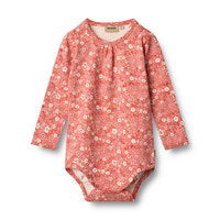 Långärmad Body Liv - Coral Flowers