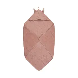 Badcape Organic Misty Rose | Baby & Barn - Sköta - Badrockar, ponchos & badlakan | BabyMode