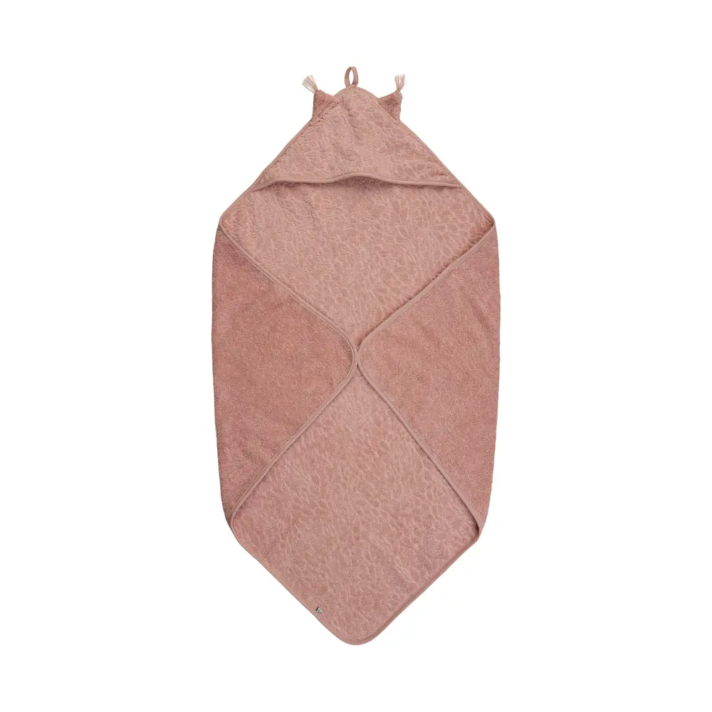 Badcape Organic Misty Rose - 83X83 | Baby & Barn - Sköta - Badrockar, ponchos & badlakan | BabyMode