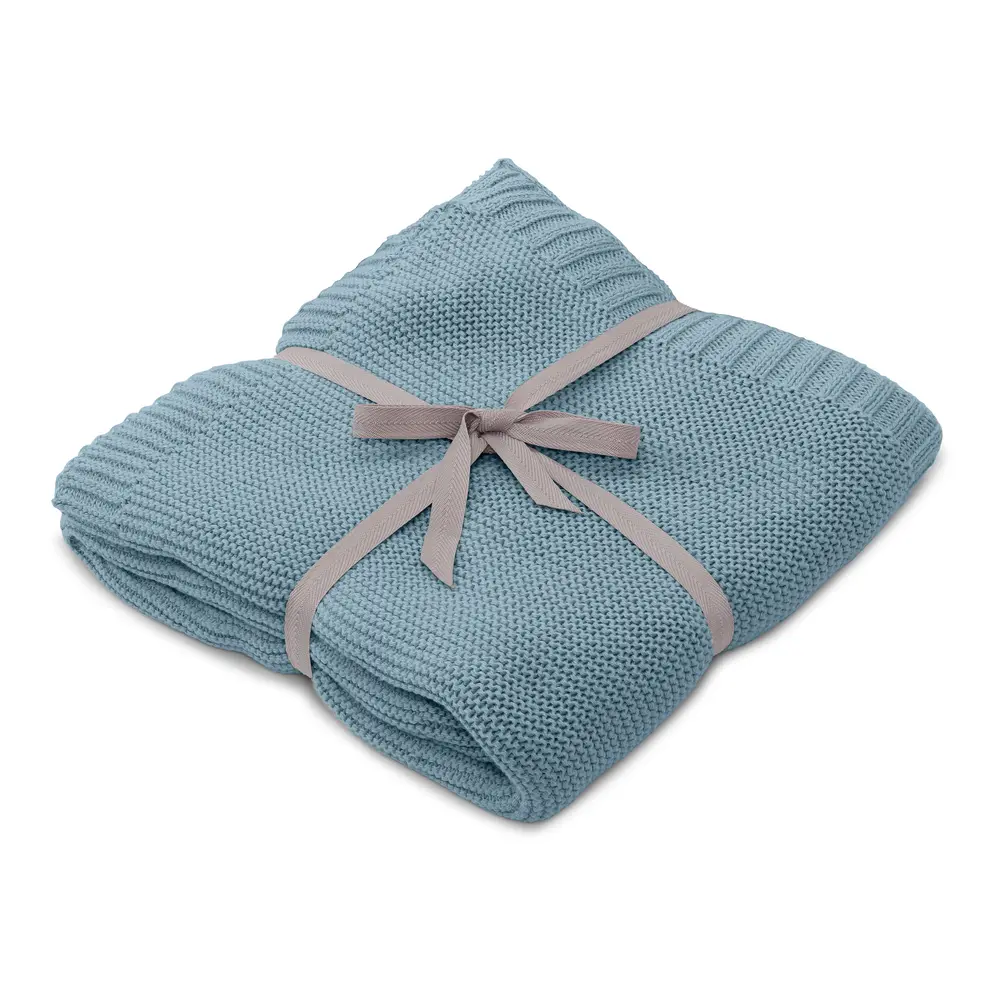 Filt - Misty Blue - Ekologisk | Barnrum - Textilier - Filtar & swaddlers | BabyMode