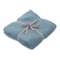 Filt - Misty Blue - Ekologisk