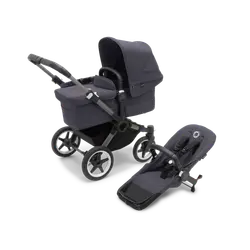 Donkey 5 Mono/Singelvagn Complete - Graphite/Stormy Blue | Barnvagnar - Syskon- & tvillingvagnar - Syskon/tvillingvagnar | BabyMode