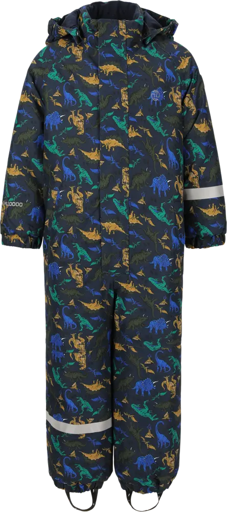 Vinteroverall Tower Printet W-PRO 10000 - Tigers Eye - 7/122-128 | Barnkläder - Ytterplagg - Overaller | BabyMode
