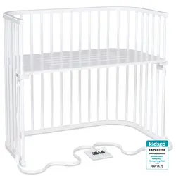 Bedside Crib Säng Boxspring XXL - Vit | Barnrum - Barnsängar & vaggor - Bedside Crib | BabyMode