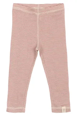 Leggings Dante Ull - Nostalgic Rose/Dark Off White | Kläder - Ull - Ullbyxor | BabyMode