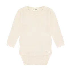Långärmad Rib Body - White Swan | Kläder - Bodys & overaller - Långärmad body | BabyMode