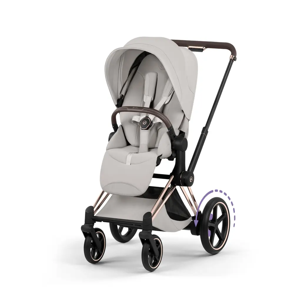Cybex e-Priam Style Sittvagn - Cozy Beige/Rosegold