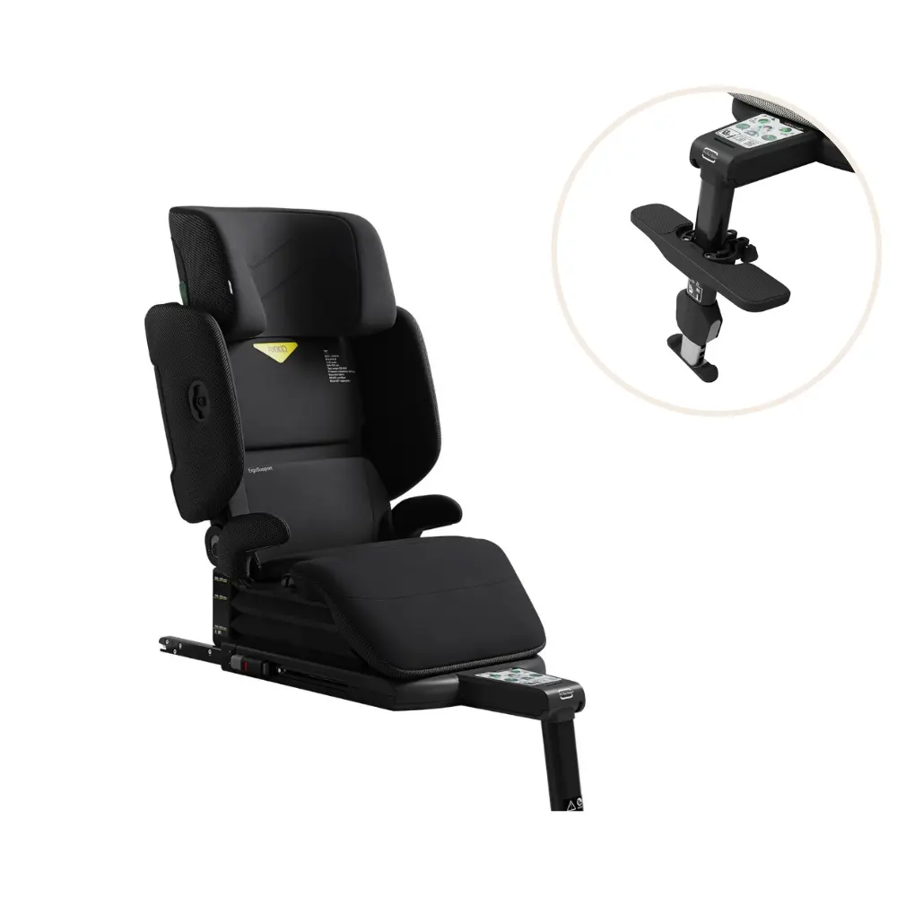 Axkid Up Bältesstol inkl. fotstöd - Coastal Storm Black | Bilbarnstolar - Framåtvända bilbarnstolar - Bältesstolar | BabyMode