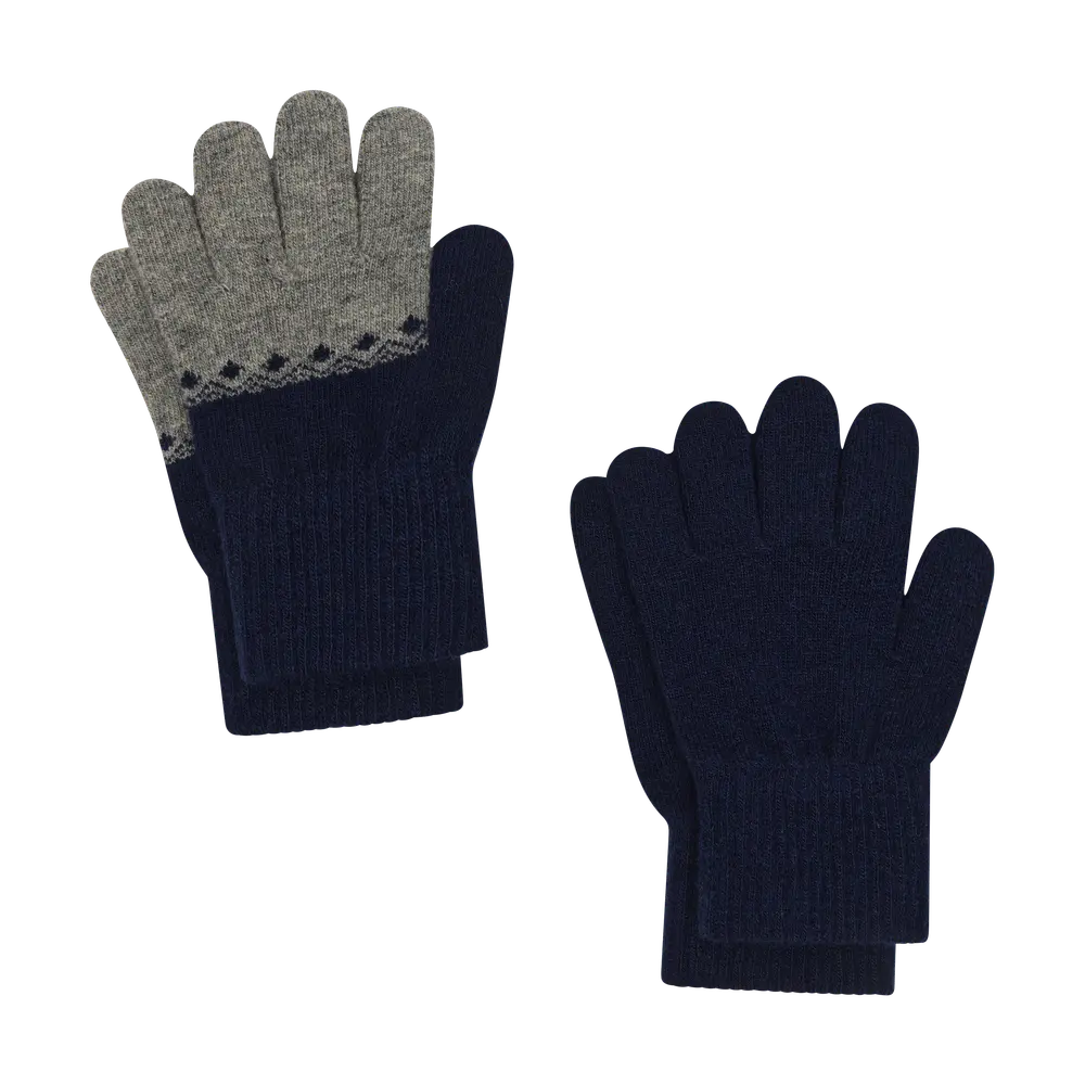 Celavi Magic Handskar 2-Pack - Navy - 1-2 ÅR