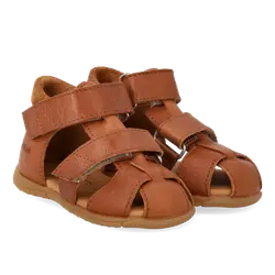 Prewalker Sandal m. Kardborre - Cognac/Cognac