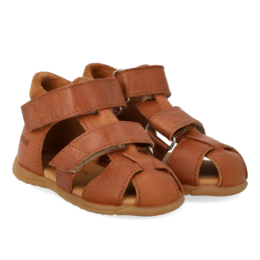 Prewalker Sandal m. Kardborre - Cognac/Cognac - 23 | Barnskor - Sandaler - Sandaler med sluten tå | BabyMode