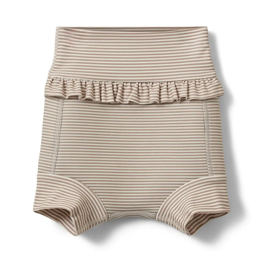 Beth Badblöja - Warm Stone Stripe - 74-80 | Barnkläder - Badkläder - Badblöjor | BabyMode