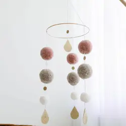 Sängmobil Pom-Pom - Rosa | Barnrum - Inredningsdetaljer - Sängmobiler - Dekorativa mobiler | BabyMode