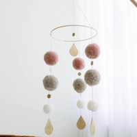 Sängmobil Pom-Pom - Rosa