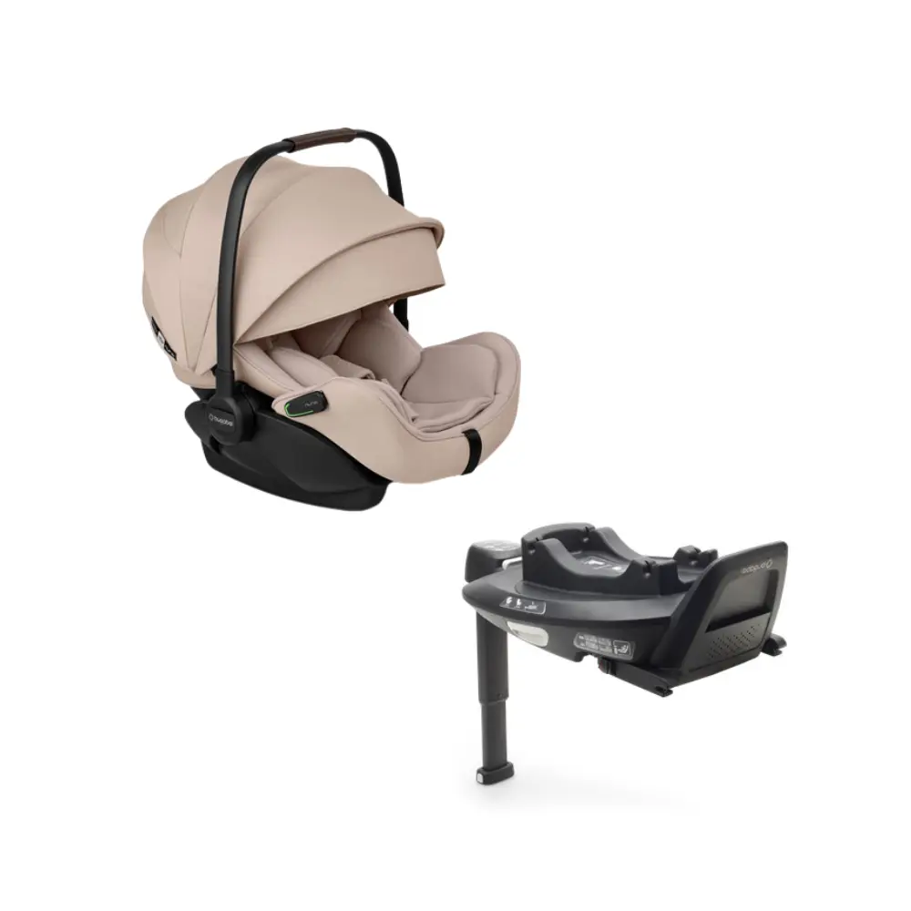 Otter Babyskydd inkl. Bas - Desert Taupe Melange | Bilbarnstolar - Bilstolspaket | BabyMode