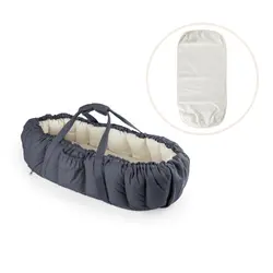 3-in-1 Babynest med madrasskydd - Blue