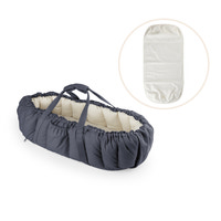 3-in-1 Babynest med madrasskydd - Blue