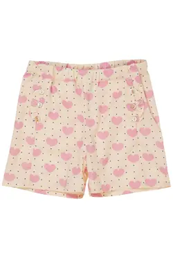 Hjerte shorts m. flæse lomme - HEART AOP | Kläder - Underdelar - Shorts | BabyMode
