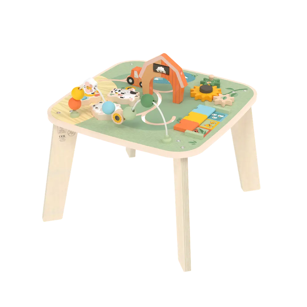 Tiny Love Aktivitetsbord I Trä Farmers | Leksaker - Babyleksaker - Aktivitetsleksaker | BabyMode
