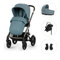 Cybex Talos Barnvagn Inkl. Aton B2 Med Bas Och Adapter - Stormy Blue