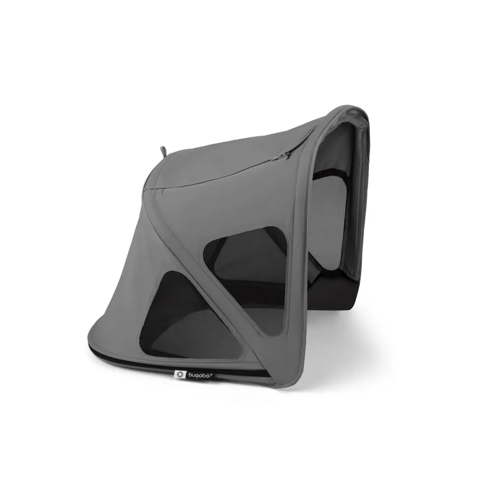 Bugaboo Fox Breezy Sufflett - Moon Grey | Barnvagnar - Barnvagnstillbehör - Parasoll & suffletter | BabyMode