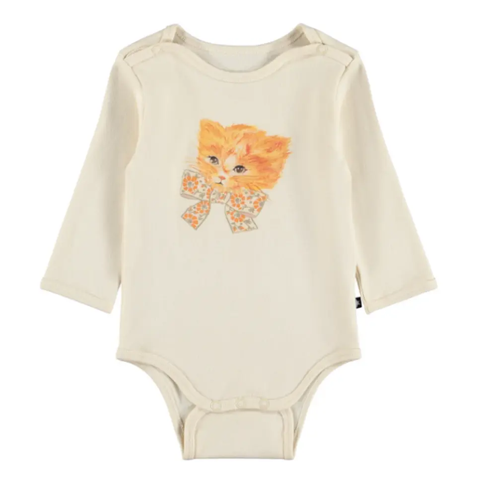 Molo Foss Långärmad Body - Retro Kittens - 62