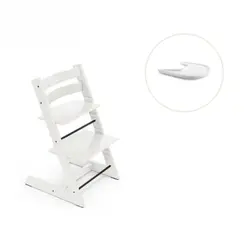 Tripp Trapp Stol & Bricka - Vit/vit | Baby & Barn | BabyMode