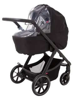 Evoke Regnskydd Liggdel - Svart | Barnvagnar - Barnvagnstillbehör - Regnskydd & myggnät | BabyMode