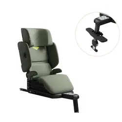 Up inkl. footrest - Nordic Bloom Green | Bilbarnstolar | BabyMode