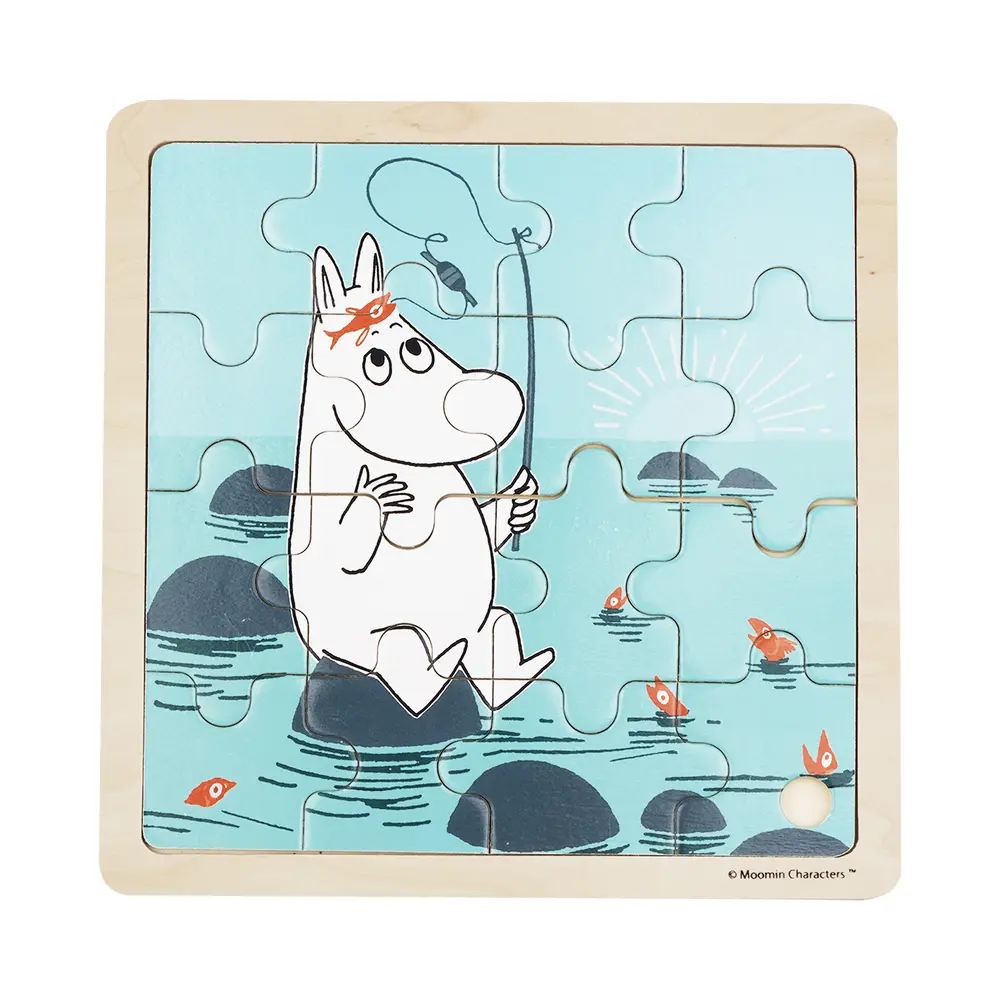 Moomin - Framed Wooden Puzzle - Fishing