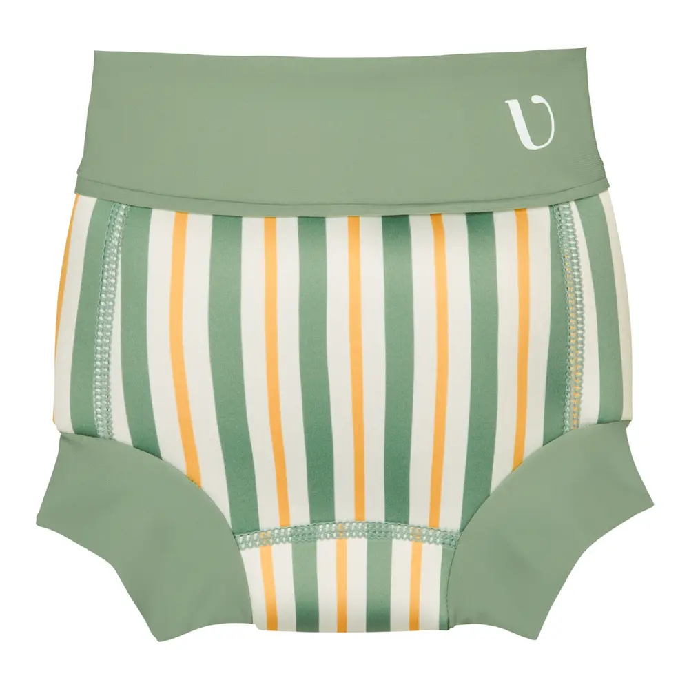Vanilla Copenhagen Badblöja Neopren - Striped - Fern - 6-12 MDR. | Barnkläder - Badkläder - Badblöjor | BabyMode