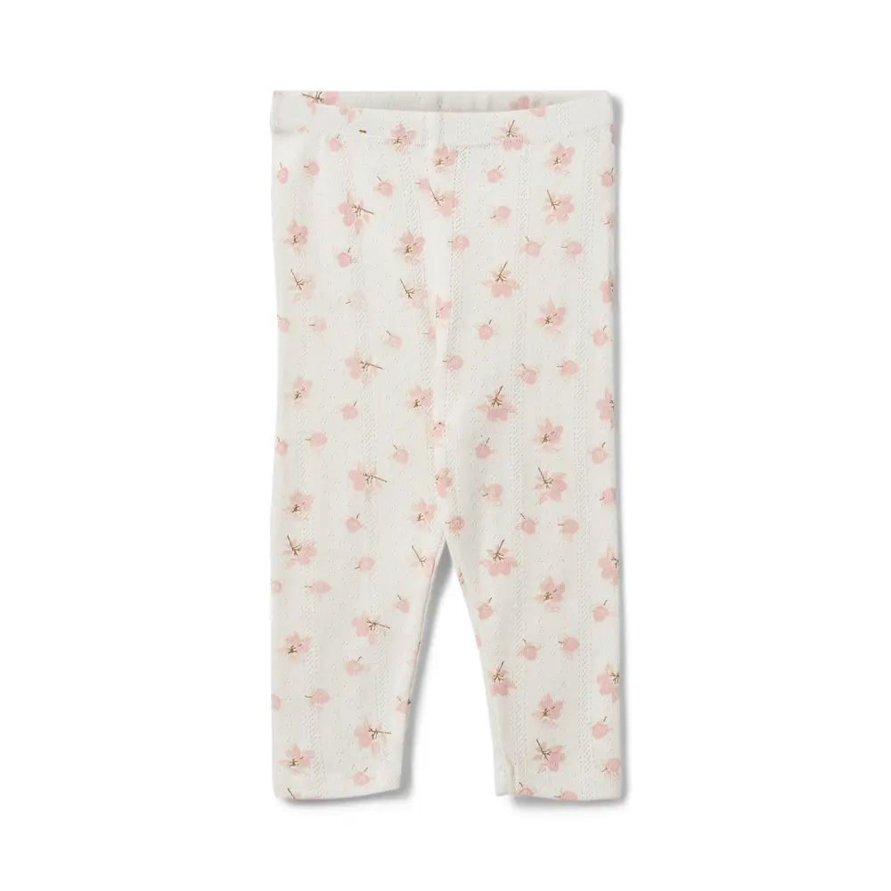 Naline Leggings - Off White Light Pink - 74 | Barnkläder - Underdelar - Leggings | BabyMode
