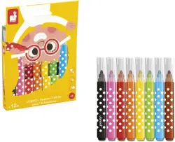 Jumbo Pennor med Filttip | Leksaker - Kreativ lek - Färger & markörer | BabyMode