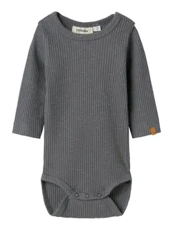 Långärmad Body Rajo Slim - Poppy Sead | Kläder - Bodys & overaller - Långärmad body | BabyMode