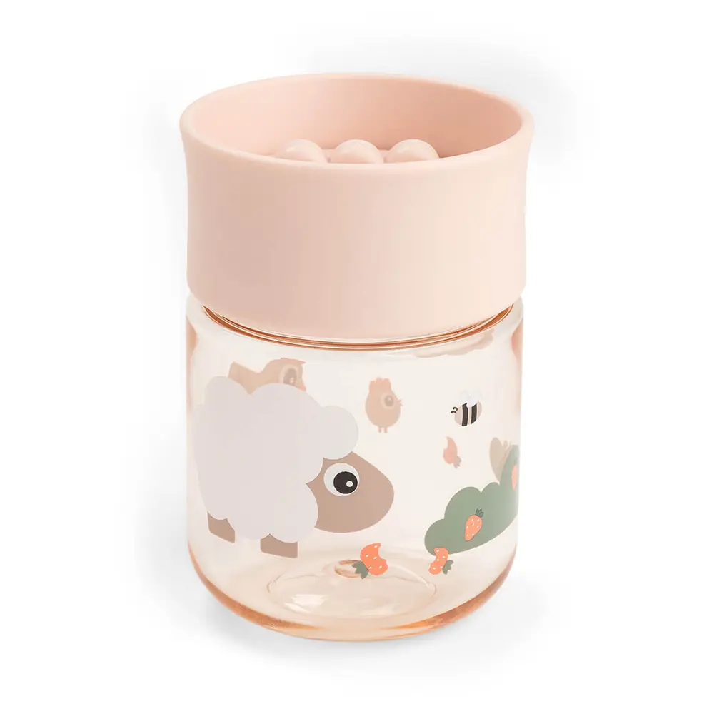 Träningskopp 360° Tiny farm Powder | Baby & Barn - Äta - Barnserviser | BabyMode