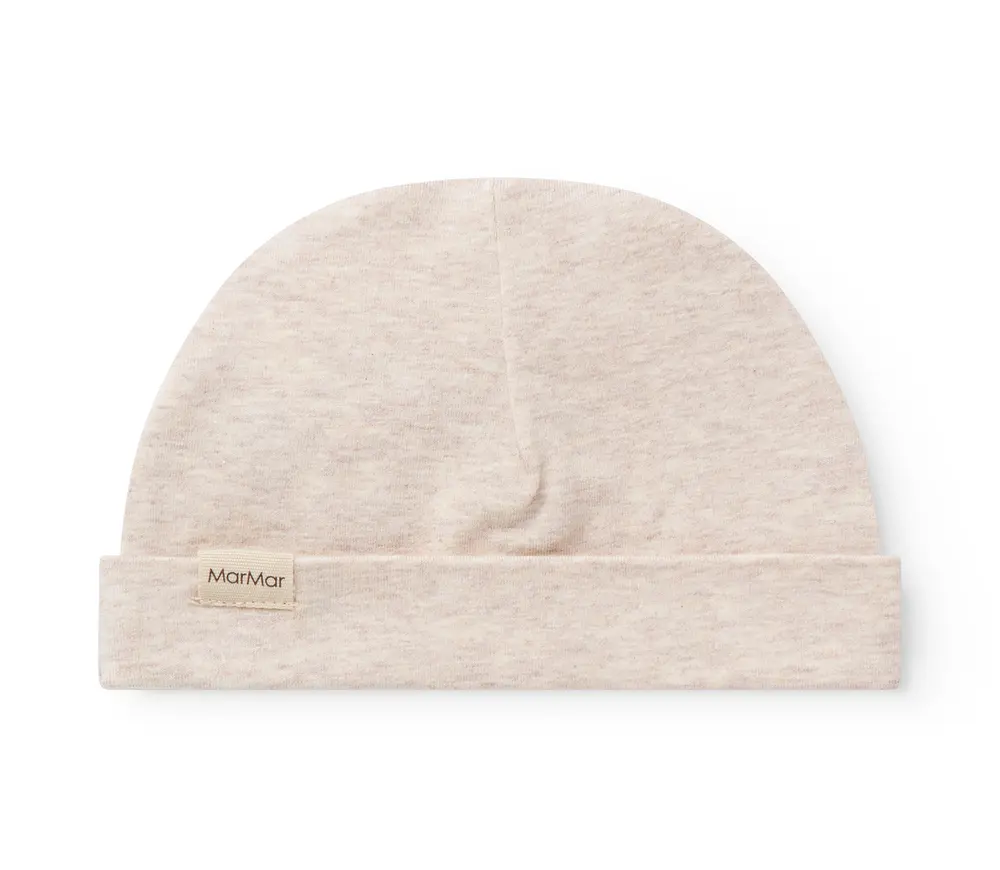Babymössa Aiko - Light Beige Melange - 56 | Barnkläder - Mössor, vantar och tossor - Mössor & balaclavas | BabyMode