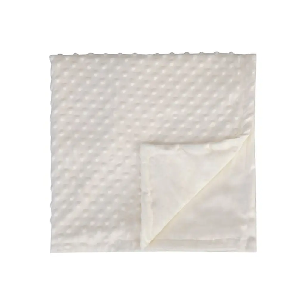 Fleecefilt Minky Gosig - Vit | Barnrum - Textilier - Filtar & swaddlers | BabyMode