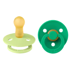 Sut Colour 2Pk Latex Str 2 Matcha/Cactus | Baby & Barn - Sköta - Nappar | BabyMode